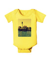 Watercolor Lighthouse 2 Baby Romper Bodysuit-Baby Romper-TooLoud-Yellow-06-Months-Davson Sales