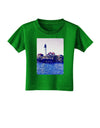 Watercolor Lighthouse 2 Toddler T-Shirt Dark-Toddler T-Shirt-TooLoud-Clover-Green-2T-Davson Sales