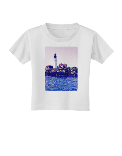 Watercolor Lighthouse 2 Toddler T-Shirt-Toddler T-Shirt-TooLoud-White-2T-Davson Sales