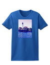 Watercolor Lighthouse 2 Womens Dark T-Shirt-TooLoud-Royal-Blue-X-Small-Davson Sales