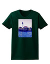 Watercolor Lighthouse 2 Womens Dark T-Shirt-TooLoud-Forest-Green-Small-Davson Sales