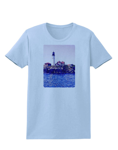 Watercolor Lighthouse 2 Womens T-Shirt-Womens T-Shirt-TooLoud-Light-Blue-X-Small-Davson Sales