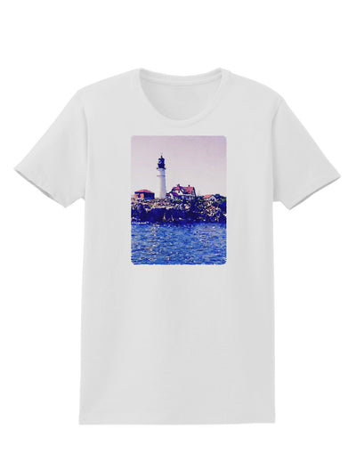 Watercolor Lighthouse 2 Womens T-Shirt-Womens T-Shirt-TooLoud-White-X-Small-Davson Sales