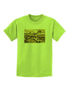 Watercolor Mountains Colorado Childrens T-Shirt-Childrens T-Shirt-TooLoud-Lime-Green-X-Small-Davson Sales