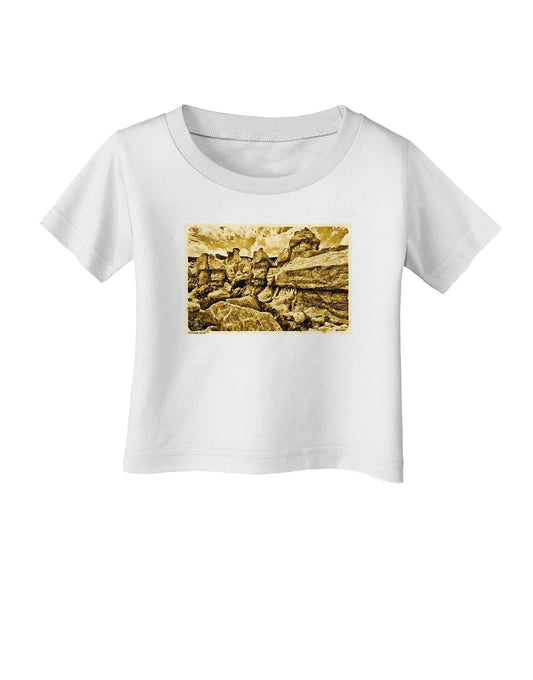 Watercolor Mountains Colorado Infant T-Shirt-Infant T-Shirt-TooLoud-White-06-Months-Davson Sales