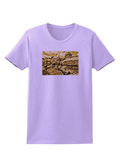 Watercolor Mountains Colorado Womens T-Shirt-Womens T-Shirt-TooLoud-Lavender-X-Small-Davson Sales