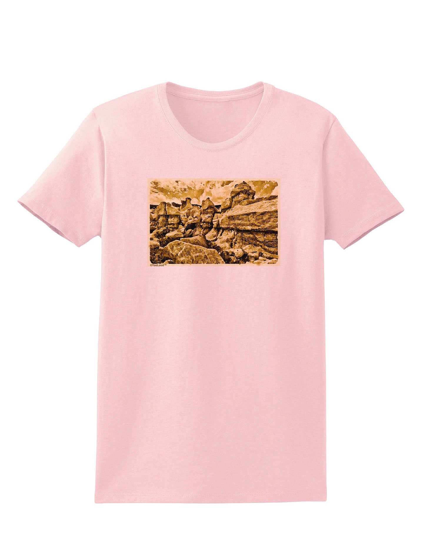 Watercolor Mountains Colorado Womens T-Shirt-Womens T-Shirt-TooLoud-PalePink-X-Small-Davson Sales