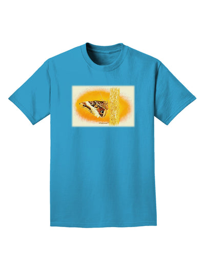 Watercolor Owl Moth Adult Dark T-Shirt-Mens T-Shirt-TooLoud-Turquoise-Small-Davson Sales