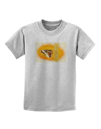 Watercolor Owl Moth Childrens T-Shirt-Childrens T-Shirt-TooLoud-AshGray-X-Small-Davson Sales