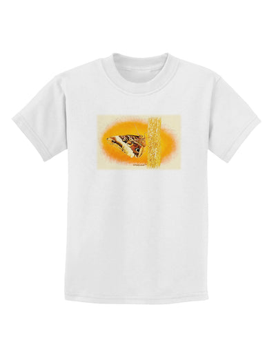 Watercolor Owl Moth Childrens T-Shirt-Childrens T-Shirt-TooLoud-White-X-Small-Davson Sales