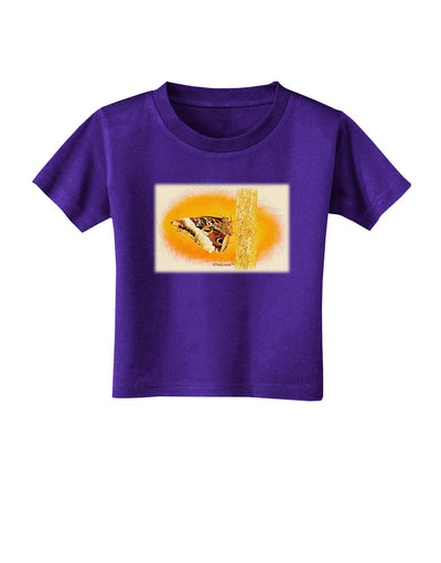 Watercolor Owl Moth Toddler T-Shirt Dark-Toddler T-Shirt-TooLoud-Purple-2T-Davson Sales