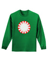 Watercolor Peppermint Adult Long Sleeve Dark T-Shirt-TooLoud-Kelly-Green-Small-Davson Sales