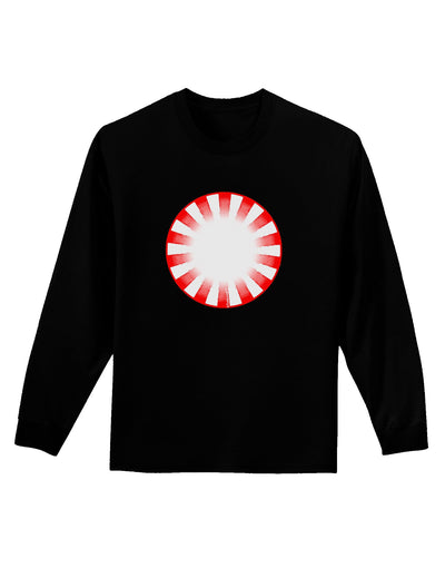 Watercolor Peppermint Adult Long Sleeve Dark T-Shirt-TooLoud-Black-Small-Davson Sales