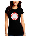 Watercolor Peppermint Juniors Petite Crew Dark T-Shirt-T-Shirts Juniors Tops-TooLoud-Black-Juniors Fitted Small-Davson Sales