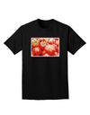 Watercolor Tomatoes Adult Dark T-Shirt-Mens T-Shirt-TooLoud-Black-Small-Davson Sales