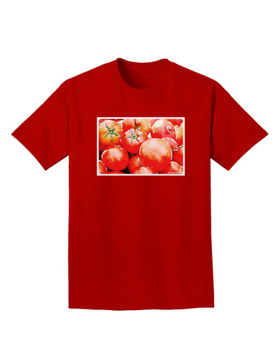 Watercolor Tomatoes Adult Dark T-Shirt-Mens T-Shirt-TooLoud-Red-Small-Davson Sales