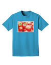 Watercolor Tomatoes Adult Dark T-Shirt-Mens T-Shirt-TooLoud-Turquoise-Small-Davson Sales