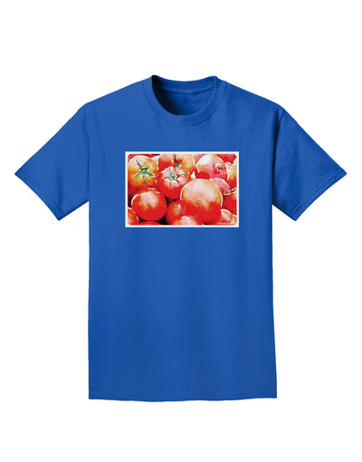 Watercolor Tomatoes Adult Dark T-Shirt-Mens T-Shirt-TooLoud-Royal-Blue-Small-Davson Sales