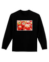 Watercolor Tomatoes Adult Long Sleeve Dark T-Shirt-TooLoud-Black-Small-Davson Sales