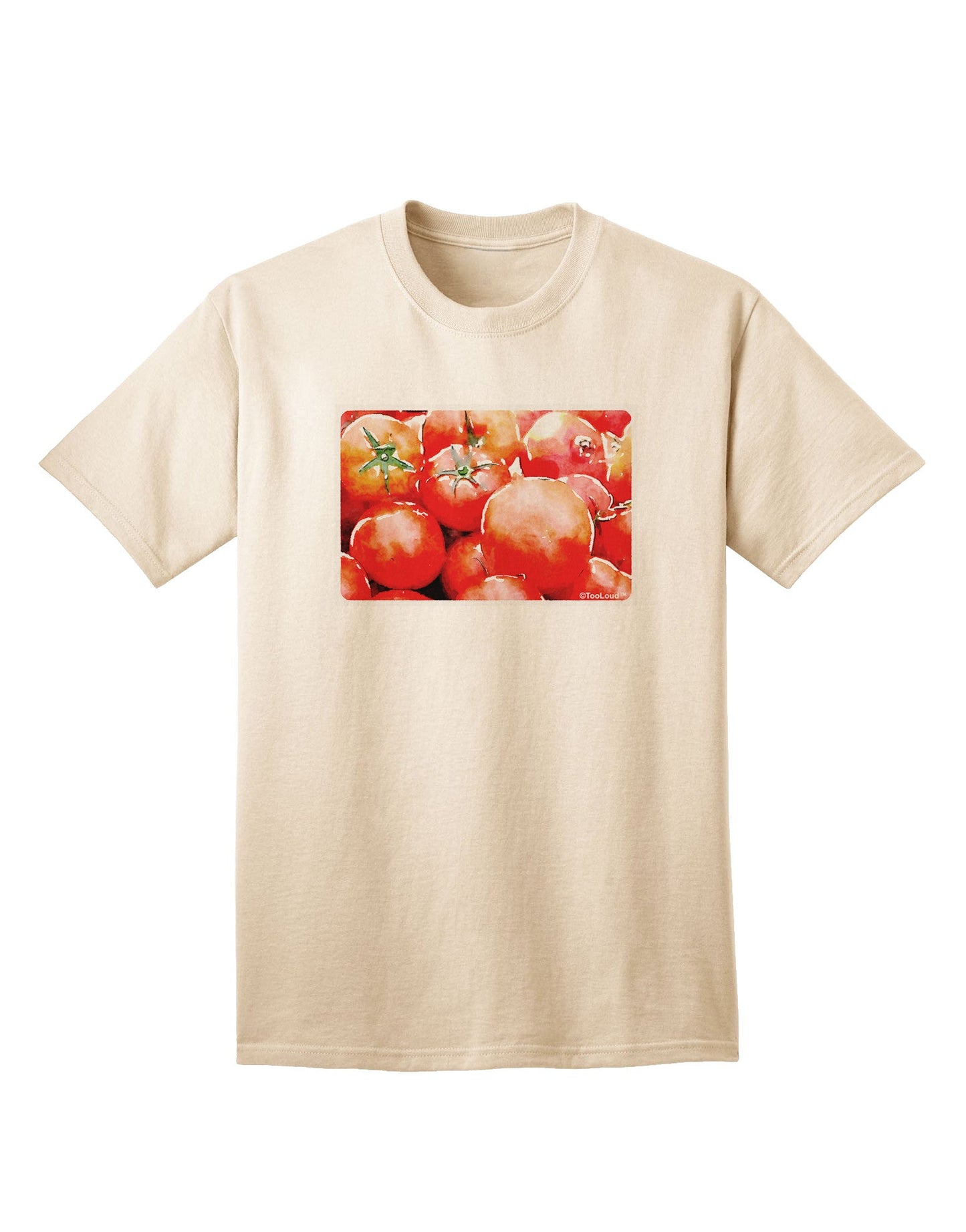 Watercolor Tomatoes Adult T-Shirt-Mens T-Shirt-TooLoud-Natural-Small-Davson Sales