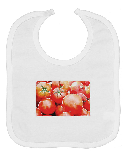 Watercolor Tomatoes Baby Bib