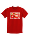 Watercolor Tomatoes Childrens Dark T-Shirt-Childrens T-Shirt-TooLoud-Red-X-Small-Davson Sales