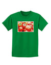 Watercolor Tomatoes Childrens Dark T-Shirt-Childrens T-Shirt-TooLoud-Kelly-Green-X-Small-Davson Sales