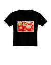 Watercolor Tomatoes Toddler T-Shirt Dark-Toddler T-Shirt-TooLoud-Black-2T-Davson Sales