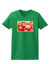 Watercolor Tomatoes Womens Dark T-Shirt-TooLoud-Kelly-Green-X-Small-Davson Sales