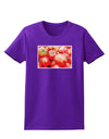 Watercolor Tomatoes Womens Dark T-Shirt-TooLoud-Purple-X-Small-Davson Sales