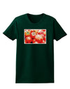 Watercolor Tomatoes Womens Dark T-Shirt-TooLoud-Forest-Green-Small-Davson Sales