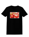 Watercolor Tomatoes Womens Dark T-Shirt-TooLoud-Black-X-Small-Davson Sales