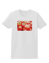 Watercolor Tomatoes Womens T-Shirt-Womens T-Shirt-TooLoud-White-X-Small-Davson Sales