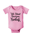 We shall Overcome Fearlessly Baby Romper Bodysuit-Baby Romper-TooLoud-Pink-06-Months-Davson Sales