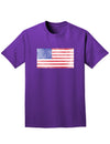 Weathered American Flag Adult Dark T-Shirt-Mens T-Shirt-TooLoud-Purple-Small-Davson Sales