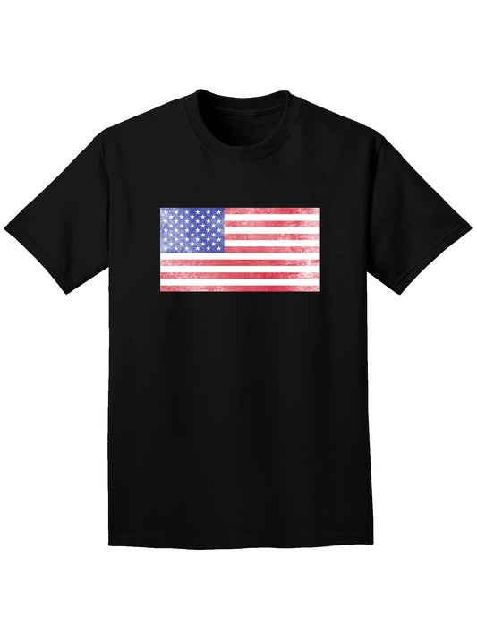 Weathered American Flag Adult Dark T-Shirt-Mens T-Shirt-TooLoud-Black-Small-Davson Sales