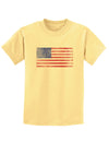 Weathered American Flag Childrens T-Shirt-Childrens T-Shirt-TooLoud-Daffodil-Yellow-X-Small-Davson Sales