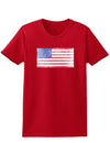 Weathered American Flag Womens Dark T-Shirt-TooLoud-Red-X-Small-Davson Sales