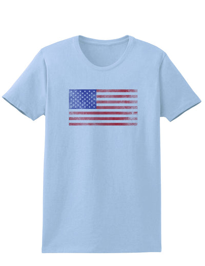 Weathered American Flag Womens T-Shirt-Womens T-Shirt-TooLoud-Light-Blue-X-Small-Davson Sales