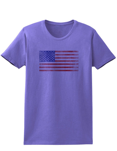 Weathered American Flag Womens T-Shirt-Womens T-Shirt-TooLoud-Violet-X-Small-Davson Sales