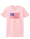 Weathered American Flag Womens T-Shirt-Womens T-Shirt-TooLoud-PalePink-X-Small-Davson Sales