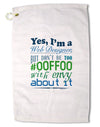 Web Designer -00FF00 With Envy Premium Cotton Golf Towel - 16 x 25 inch-Golf Towel-TooLoud-16x25"-Davson Sales