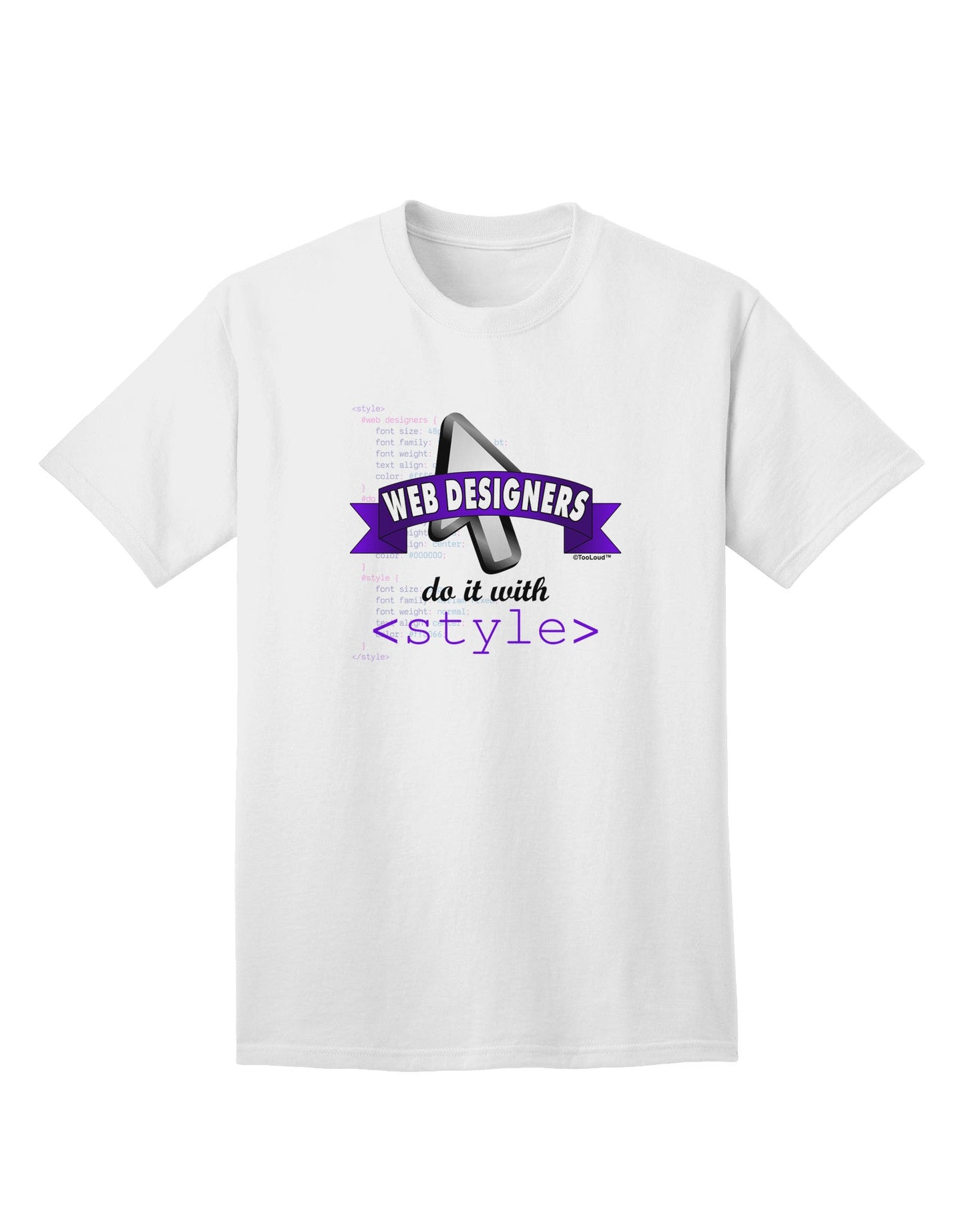 Web Designers' Collection - Sophisticated Adult Style T-Shirt-Mens T-shirts-TooLoud-White-Small-Davson Sales