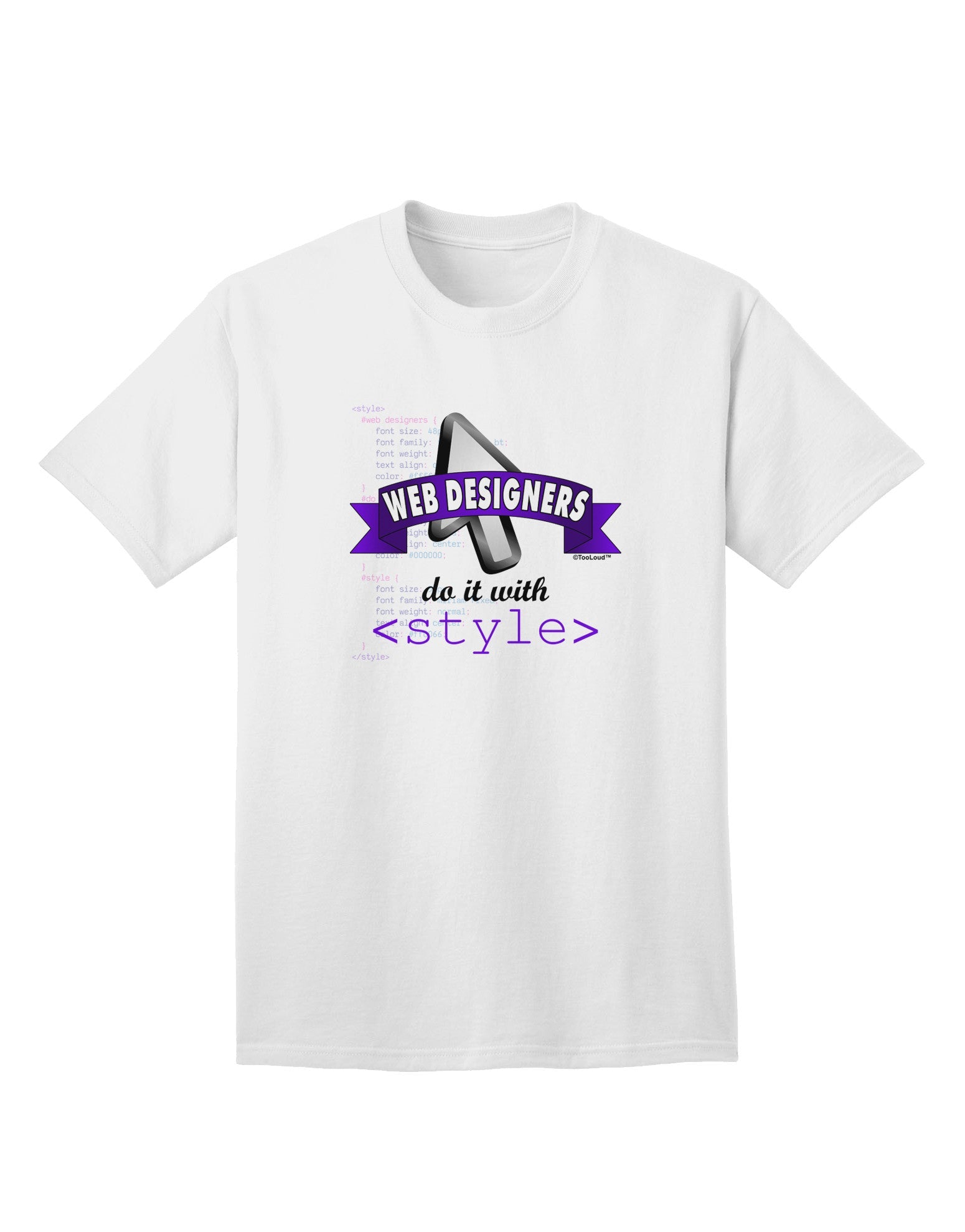 Web Designers' Collection - Sophisticated Adult Style T-Shirt-Mens T-shirts-TooLoud-White-Small-Davson Sales