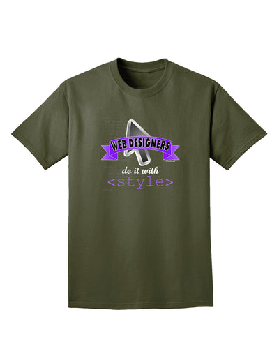 Web Designers - Style Adult Dark T-Shirt-Mens T-Shirt-TooLoud-Military-Green-Small-Davson Sales