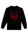 Weeping Crescent Blood Moon Star Adult Long Sleeve Dark T-Shirt-TooLoud-Black-Small-Davson Sales