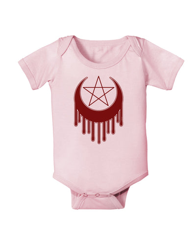 Weeping Crescent Blood Moon Star Baby Romper Bodysuit-Baby Romper-TooLoud-Light-Pink-06-Months-Davson Sales