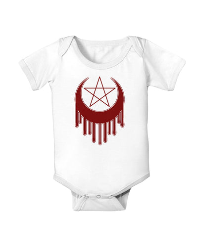 Weeping Crescent Blood Moon Star Baby Romper Bodysuit-Baby Romper-TooLoud-White-06-Months-Davson Sales