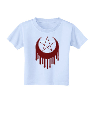 Weeping Crescent Blood Moon Star Toddler T-Shirt-Toddler T-Shirt-TooLoud-Light-Blue-2T-Davson Sales