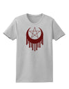 Weeping Crescent Blood Moon Star Womens T-Shirt-Womens T-Shirt-TooLoud-AshGray-X-Small-Davson Sales